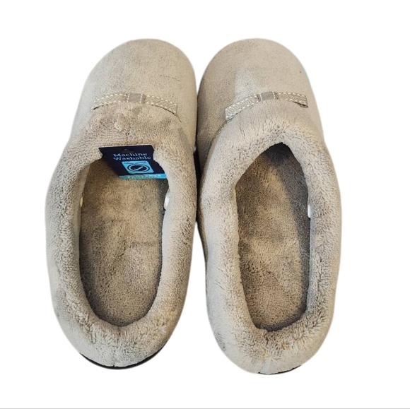 Isotoner Memory Foam Washable Slippers in Grey Size XL - Picture 1 of 6